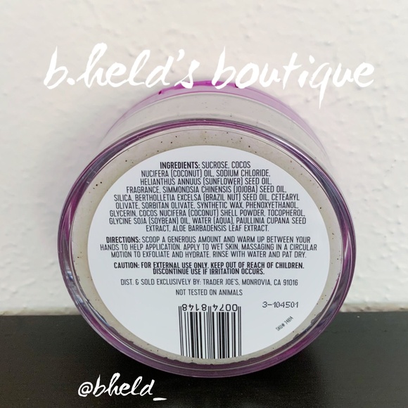 Trader Joe’s Brazil Nut Body Scrub 8oz Brand New NWT - Picture 3 of 6